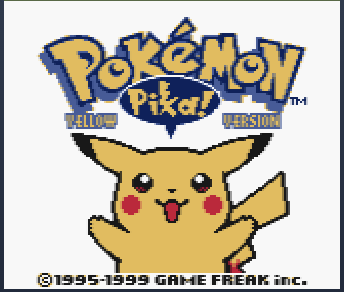 Pokemon Yellow game screen